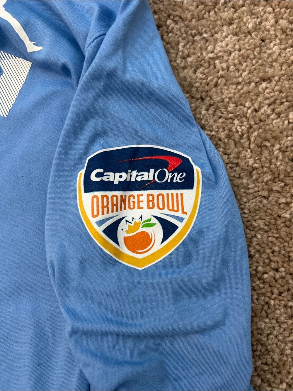 Jordan UNC Tar Heels Men’s L Carolina Blue Orange Bowl Long-Sleeve T-Shirt